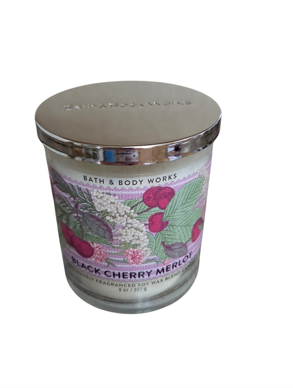 Bath & Body Works Black Cherry Merlot Single Wick Candle NEW - Picture 2 of 4